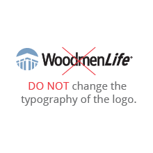 do not change the typography of the logo