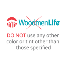 do not use any other color or tint other than those specified