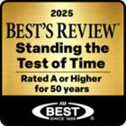 2025 Best's Review Standing the Test of Time Logo